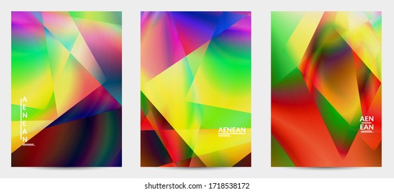 Antecedentes polígonos irregulares abstractos. Gradiente multicolor de luz reflejada en la estructura de cristal o diamante. Frágil y agudo hielo o textura de vidrio. Luz ambiental de bajo cubismo de polios