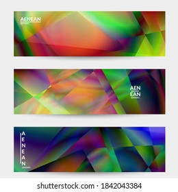 Abstract irregular polygonal background. Multicolored gradient of reflected light in crystal or diamond structure. Fragile sharp shattered ice or glass texture. Ambient light of low poly cubism