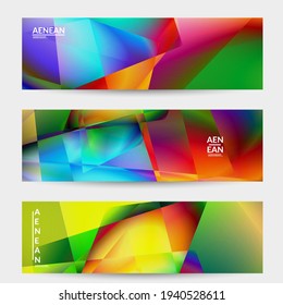 Abstract irregular polygonal background. Multicolored gradient of reflected light in crystal or diamond structure. Fragile sharp shattered ice or glass texture. Ambient light of low poly cubism