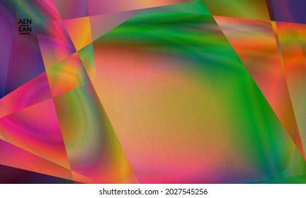 Resumen del fondo poligonal irregular. Gradiente multicolor de la luz reflejada en la estructura de cristal o diamante. Frágiles y agudas texturas de hielo o vidrio destrozadas. Luz ambiente de bajo cubismo de políticas