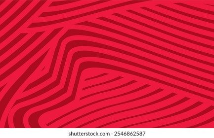 abstrato Cor vermelha irregular onda listrada linhas texturizadas fundo. design de padrão geométrico perfeito para certificados, convites, têxteis, vestuário, capas e muito mais.
