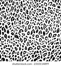 Abstract irregular round texture of leopard skin. Fabric design pattern to produce luxury fashion