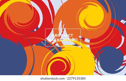 abstract irregular shape background with color orange, yellow, blue, purple color