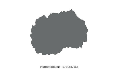 an abstract irregular shape in dark gray, centered on a white background, with smooth edges and a minimalist design. high-quality professional detailed modern elegant