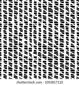 Abstract irregular sketched block textured background. Seamless pattern.