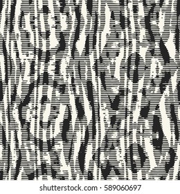 Abstract irregular striped and spotted ornament. Seamless pattern.