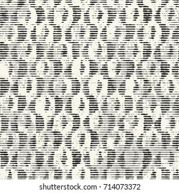 Abstract irregular striped stained graphic motif. Seamless pattern.