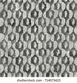 Abstract irregular striped stained graphic motif. Seamless pattern.
