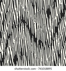 Abstract Irregular Strokes Textured Subtle Wavy Motif. Seamless Pattern.
