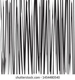 Abstract irregular vertical lines. Vector illustration. Orange stripes. Black and white color
