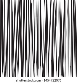 Abstract irregular vertical lines. Vector illustration. Orange stripes. Black and white color
