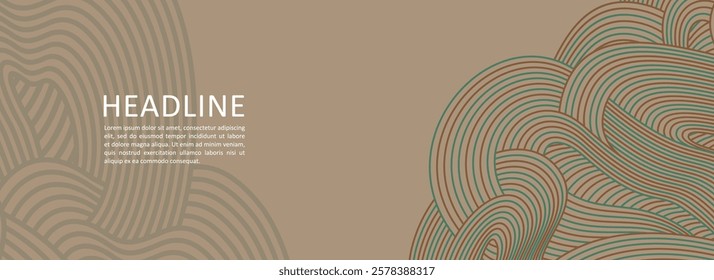 abstract Irregular wave striped lines textured background with empty space. seamless geometric pattern design for certificates, invitations, label, covers, banner and more.
