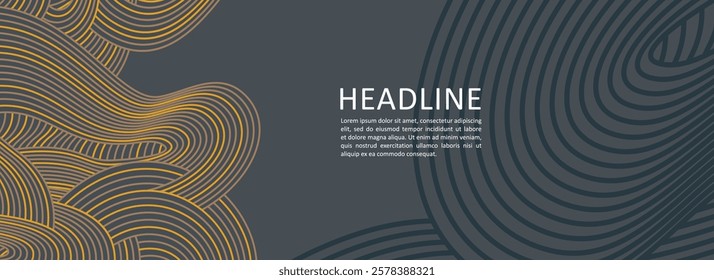 abstract Irregular wave striped lines textured background with empty space. seamless geometric pattern design for certificates, invitations, label, covers, banner and more.
