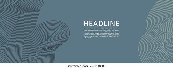abstract Irregular wave striped lines textured background with empty space. seamless geometric pattern design for certificates, invitations, label, covers, banner and more.
