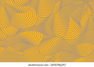 Abstract irregular yellow beige color striped textured background. seamless geometric pattern design for certificate, invitation, textile, clothes, cover and others.