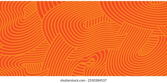 abstract Irregular yellow orange wave striped lines textured background. seamless geometric pattern design for certificates, invitations, textiles, apparel, covers, banner and more.
