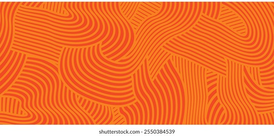 abstract Irregular yellow orange wave striped lines textured background. seamless geometric pattern design for certificates, invitations, textiles, apparel, covers, banner and more.
