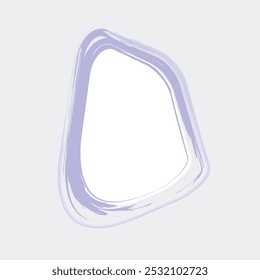 un marco o contorno abstracto de forma irregular que parece ser un espejo o un elemento decorativo. 