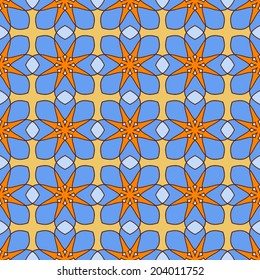 Abstract islamic background, ramadan theme, geometric ornamental seamless pattern,  colored vector wallpaper, fashion fabric and wrapping with graphic element for design