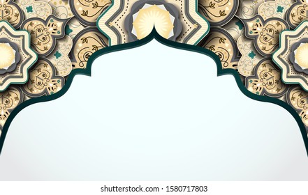 Abstract islamic background with traditional element