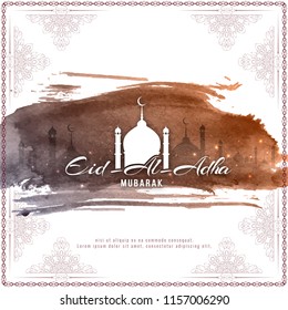 Abstract Islamic Eid-Al-Adha decorative background vector