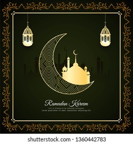 Abstract Islamic festival background vector