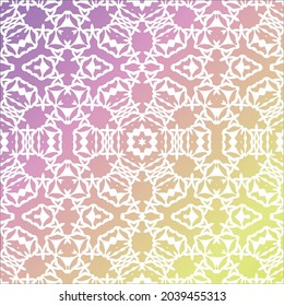 Abstraktes islamisches Mandala Dekor im Retro-Stil. abstrakte Muster geometrische Ornamente, Vektorhintergrund.