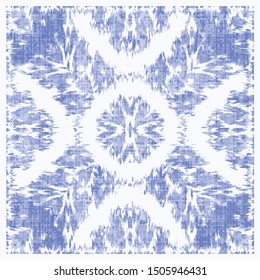 Abstract islamic pattern Arabian ikat effect tile motifs style pattern design background. Hand painted watercolor traditional arabic geometric pattern, 