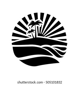 abstract island icon image