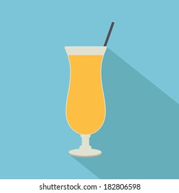 abstract isolated beverage on a blue background