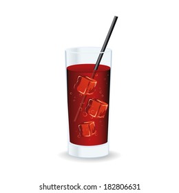 abstract isolated beverage on a white background