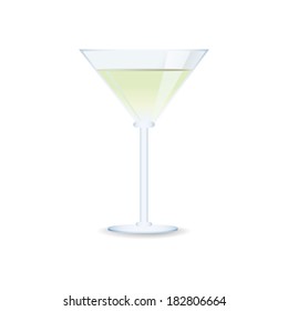 abstract isolated beverage on a white background