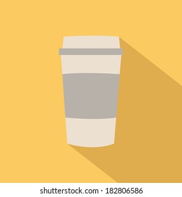abstract isolated beverage on a yellow background