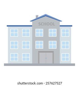 abstract isolated building on a white background