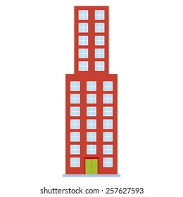 abstract isolated building on a white background