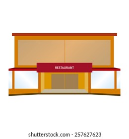 abstract isolated building on a white background