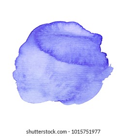 Abstract isolated colorful vector watercolor stain. Grunge element for paper design. Vector illustration