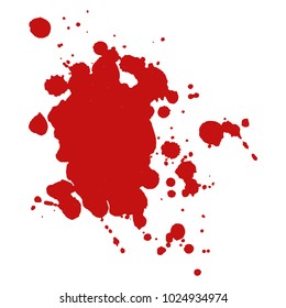 Abstract isolated colorful vector watercolor stain. Grunge element for paper design. Vector illustration