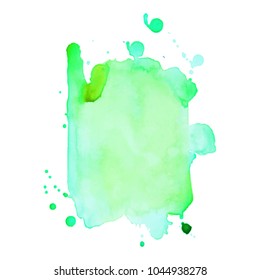 Abstract isolated colorful vector watercolor stain. Grunge element for paper design