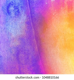 Abstract isolated colorful vector watercolor stain. Grunge element for paper design