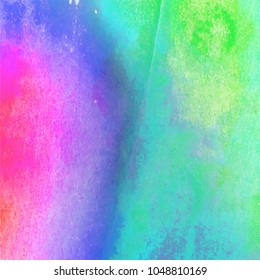 Abstract isolated colorful vector watercolor stain. Grunge element for paper design