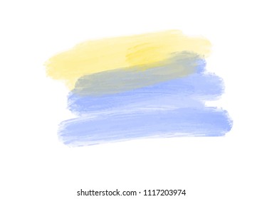 Abstract isolated colorful vector watercolor stain. Vector watercolor splash texture background isolated.