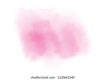 Abstract isolated colorful vector watercolor stain. Vector watercolor splash texture background isolated.