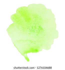 Abstract isolated colorful vector watercolor stain. Grunge element for paper design