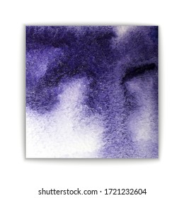 Abstract isolated colorful vector watercolor stain. Grunge element for paper design