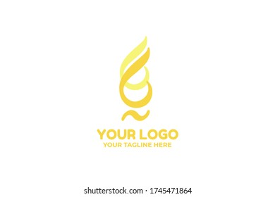 Abstract isolated Company Logo Template in alphabet design concept for your business, company, firm, brand, and many more