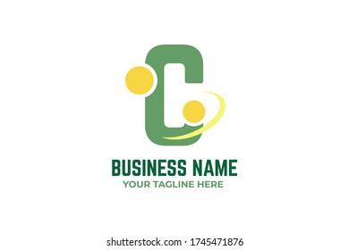 Abstract isolated Company Logo Template in alphabet design concept for your business, company, firm, brand, and many more