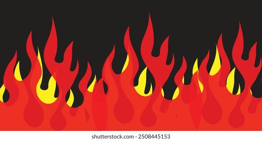 Abstract isolated fiery glowing particles on a black background fly up. Fire motion isolated on black background. Fire sparks on a dark background. Fire Animation. Flying Embers from fire. 