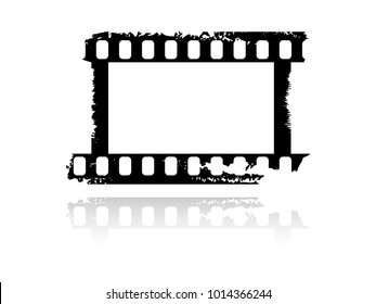 Abstract isolated film strips.