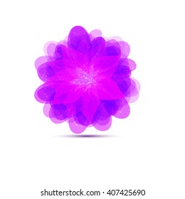 abstract isolated flower